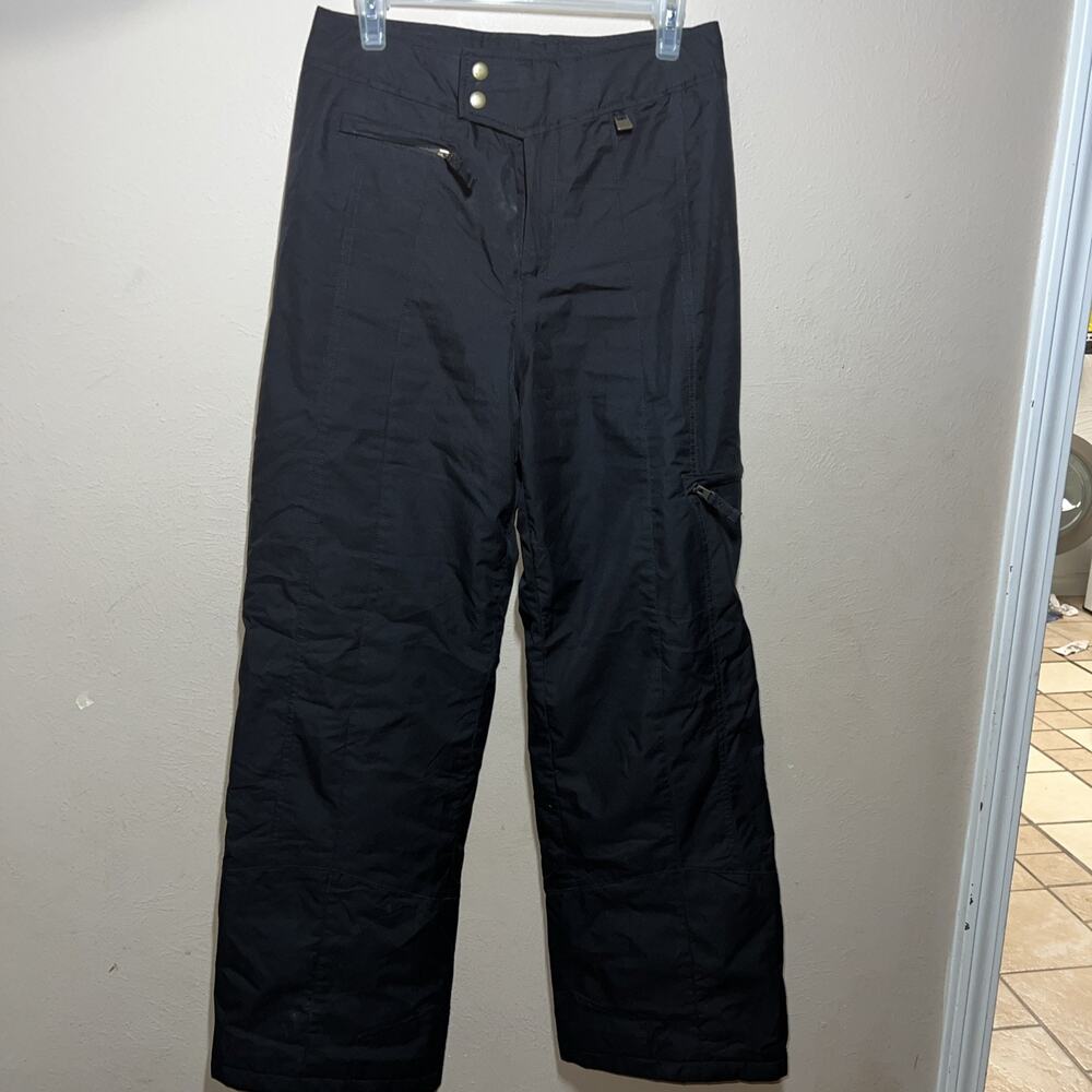 NILS High Waist Insulated Ski Pants Women’s 10 Waterproof Black Thermolite